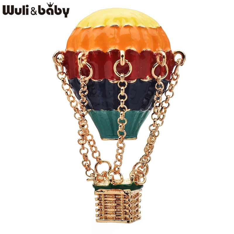 Embroidery Bali - Wuli&baby マルチカラーエナメルバルーンブローチピン美しいロマンチックな車両金属ブローチ女性のための子供のバックパック服バッジ