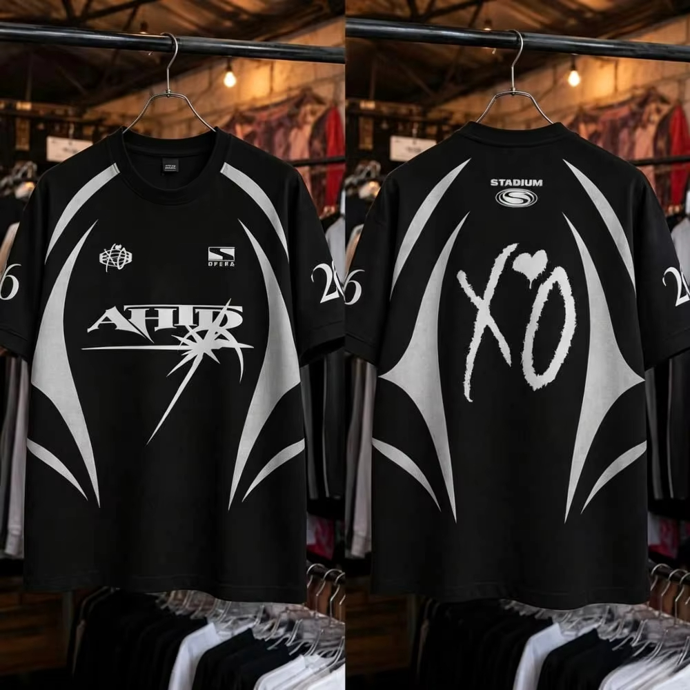 Embroidery Online - サマーXOラブハートグラフィックTシャツトップス キッズジャージ メンズファッション カジュアルTシャツ 通気性 メンズ