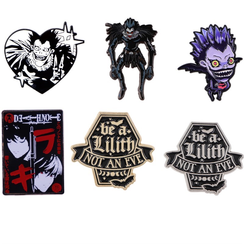 Embroidery Reddit - かわいいゴシックダークデーモンモンスター漫画エナメルピンアニメフィギュアラペルブローチバックパック帽子服日常装飾バッジ