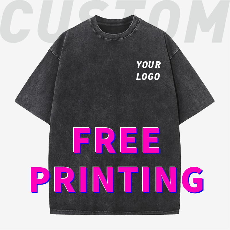 Embroidery Cotton Shirt - カスタムTシャツ 無料プリント ロゴ・画像入り オールドデザイン服 100%コットン カルチュラルシャツ