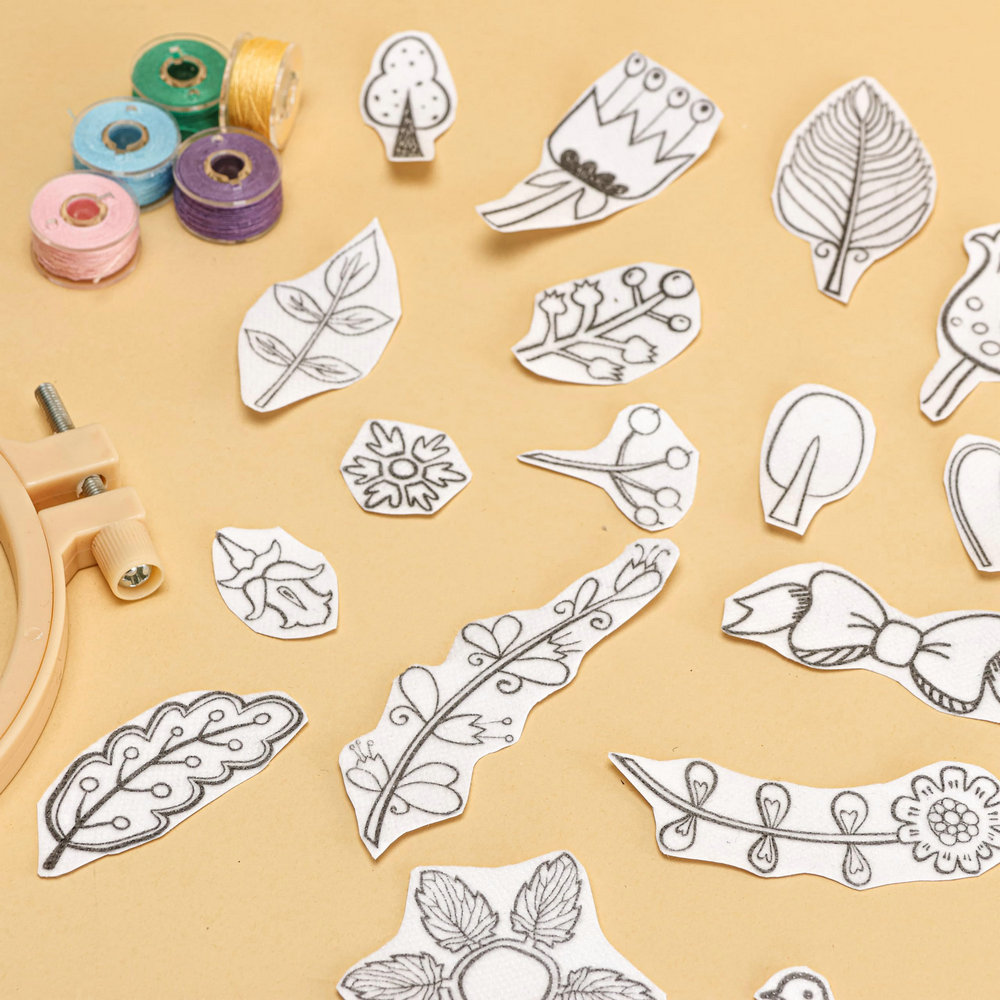 水溶性安定剤刺繍パターン、聖書の花柄ステッチ刺繍紙ウォッシュ - Embroidery Meaning のレビューと価格