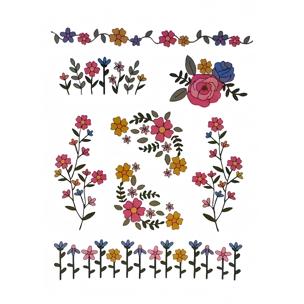 1セット8個入り カラフルなグラフィック、手縫い用安定化シー - Embroidery Meaning のレビューと価格