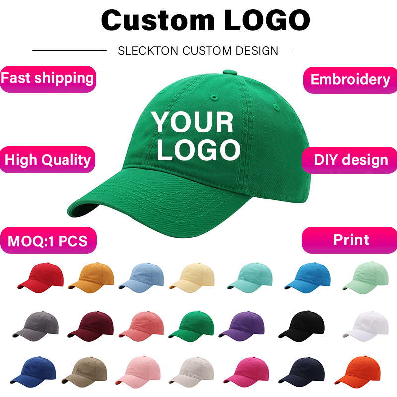 SLECKTON カスタム野球帽ファッションレター刺繍日よけ - Embroidery Design Logo のレビューと価格