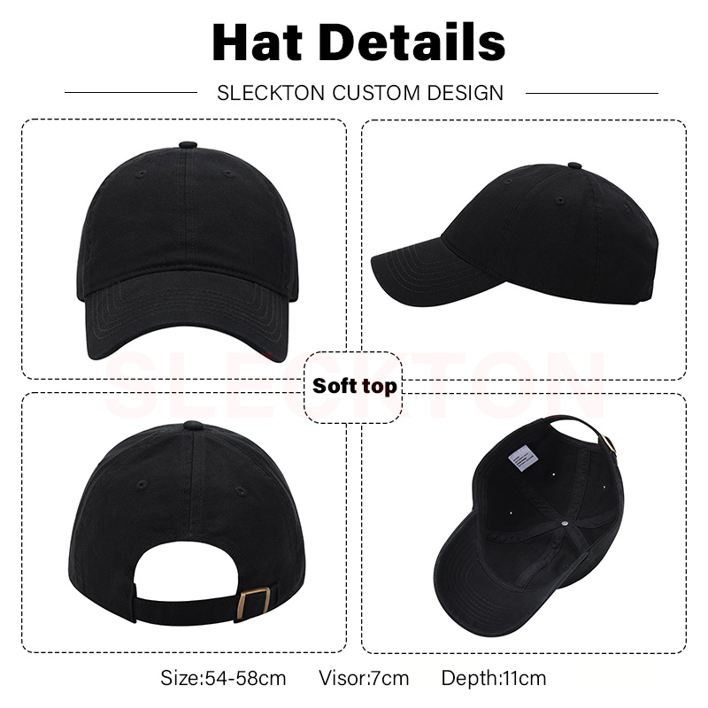 SLECKTON カスタム野球帽ファッションレター刺繍日よけ - Embroidery Design Logo のレビューと価格