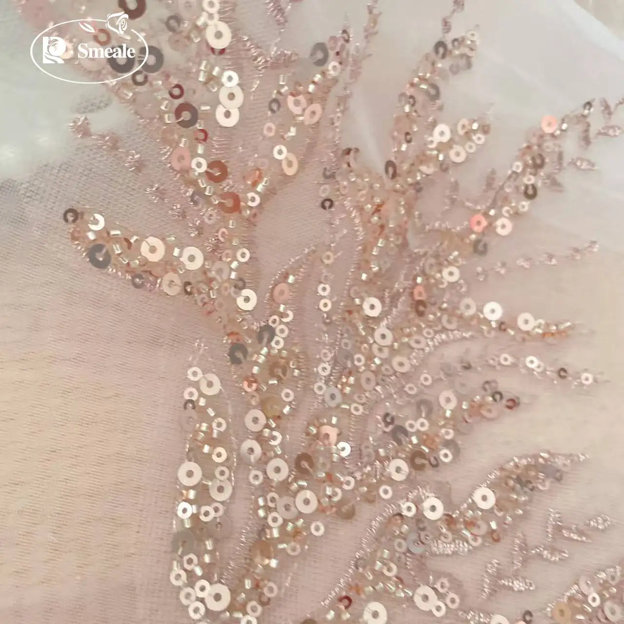 5ペア-2ペア。ローズゴールドのスパンコールチューブビーズ刺 - Embroidery Rose のレビューと価格