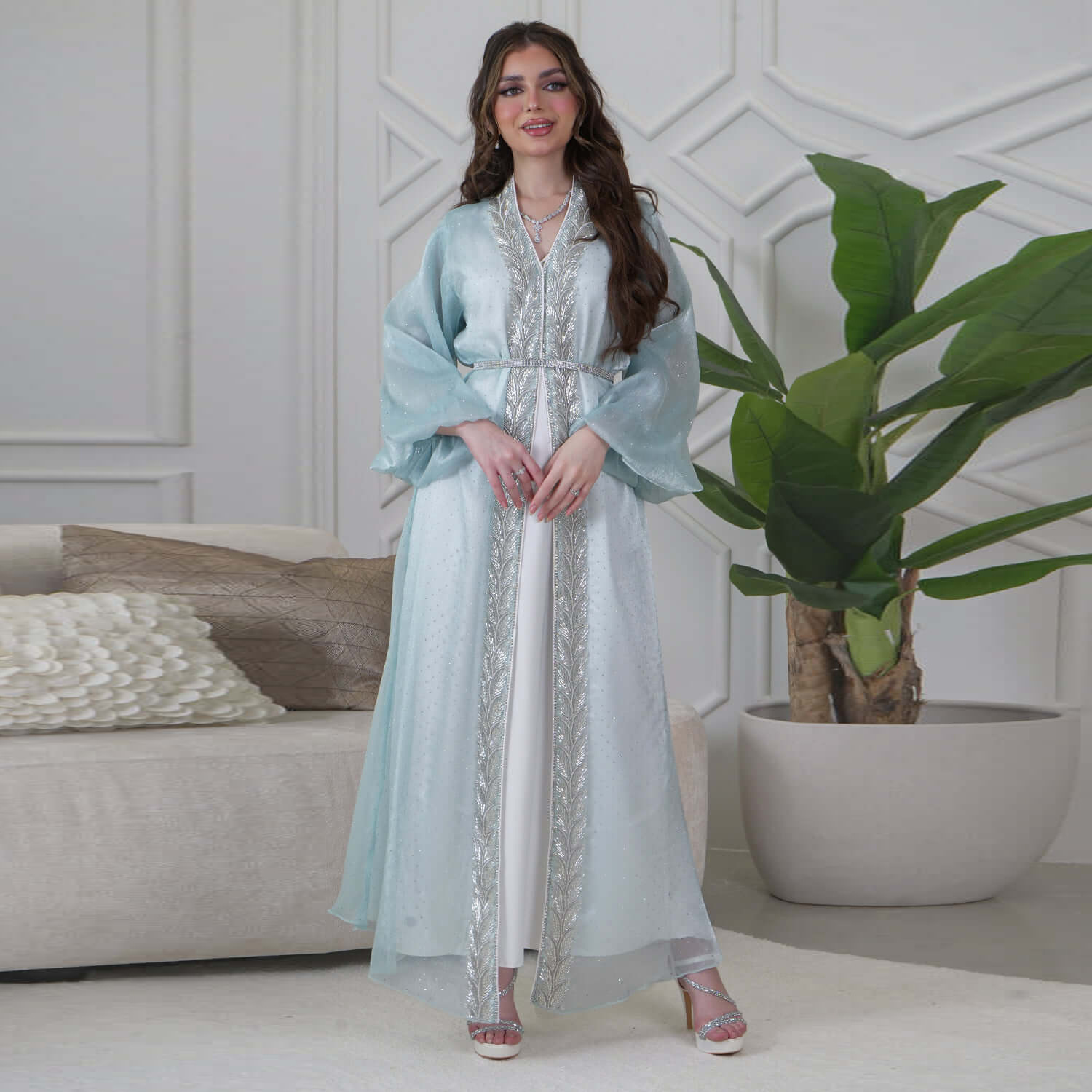 イード・ムバラク ジェッラバ 着物 カーディガン ドバイ サ - Embroidery Kebaya のレビューと価格