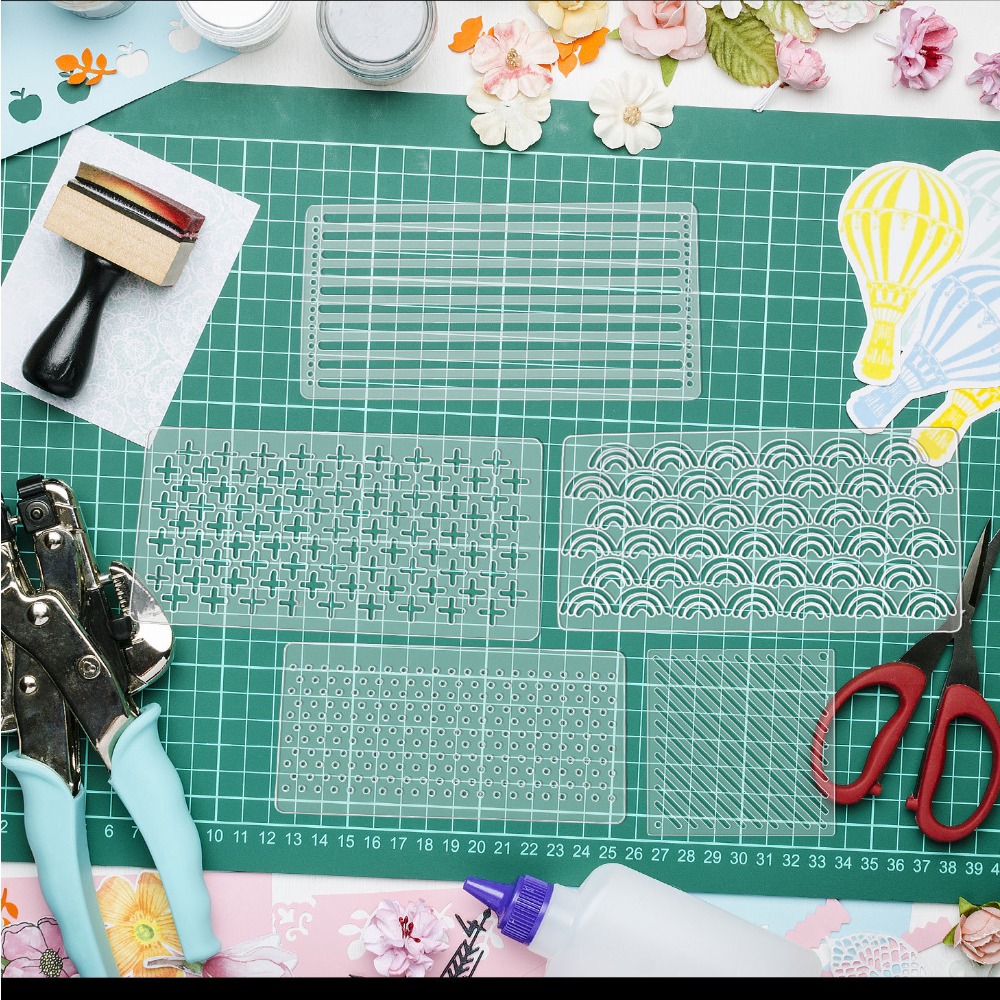 アクリル刺し子ステンシルテンプレート、手縫いキルトやパターン - Embroidery Meaning のレビューと価格