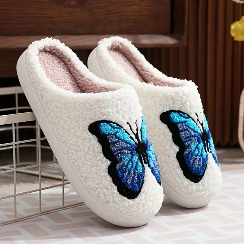SHAJI 男女兼用ふわふわコットンスリッパ、かわいいリボン - Embroidery Garments のレビューと価格