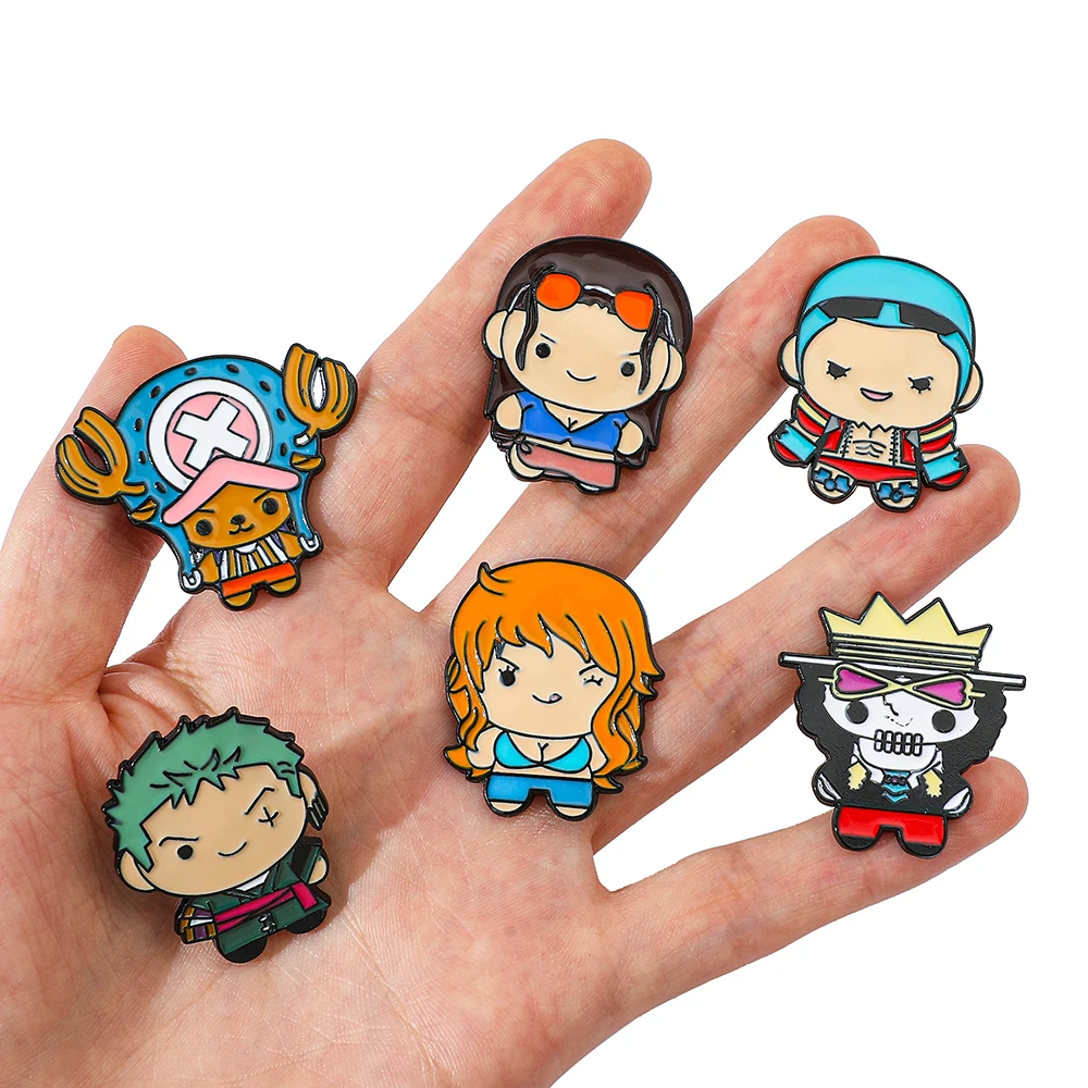 9 個クリエイティブ漫画ブローチアニメワンピースエナメルピン - Embroidery Reddit のレビューと価格