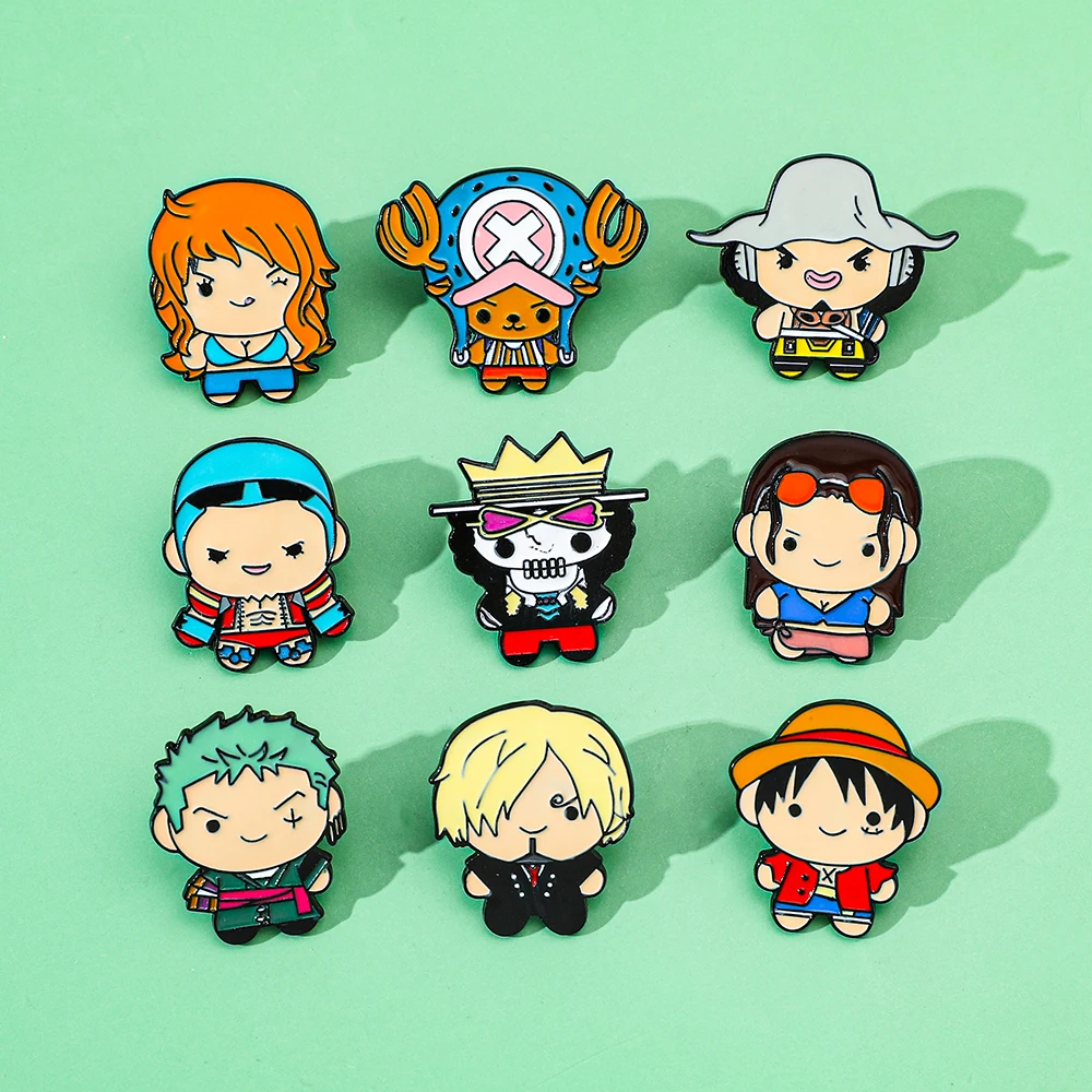 9 個クリエイティブ漫画ブローチアニメワンピースエナメルピン - Embroidery Reddit のレビューと価格