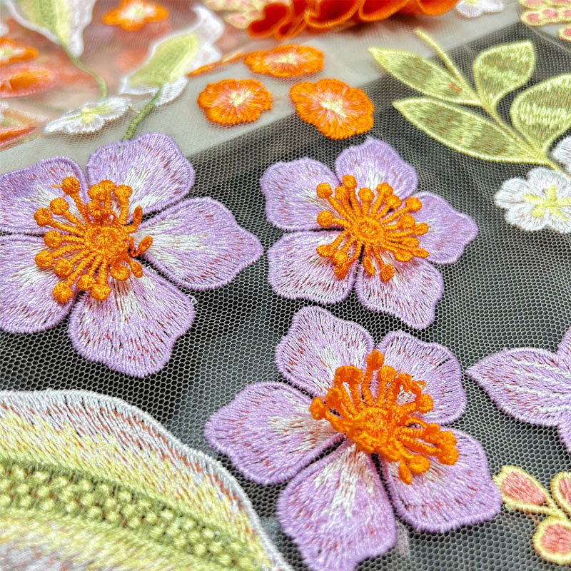 高密度黄色風鈴ハンドネイルフラワー 3D カラフルな刺繍ハイ - Embroidery Yellow Dress のレビューと価格