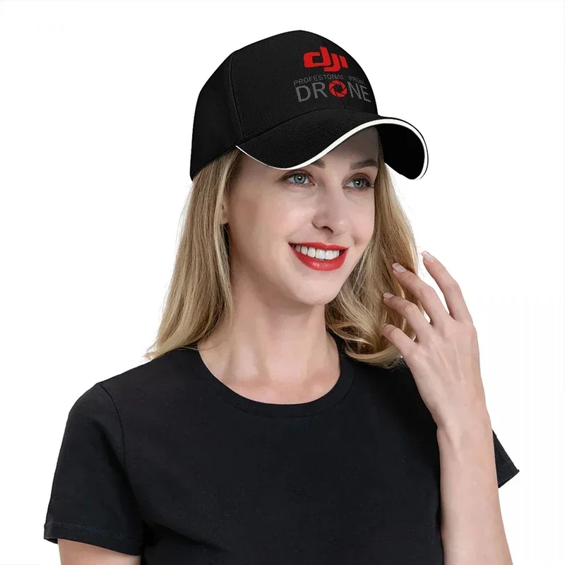 新しいDJIプロフェッショナルドローンロゴ入り野球帽（黒地に - Embroidery Design Logo のレビューと価格