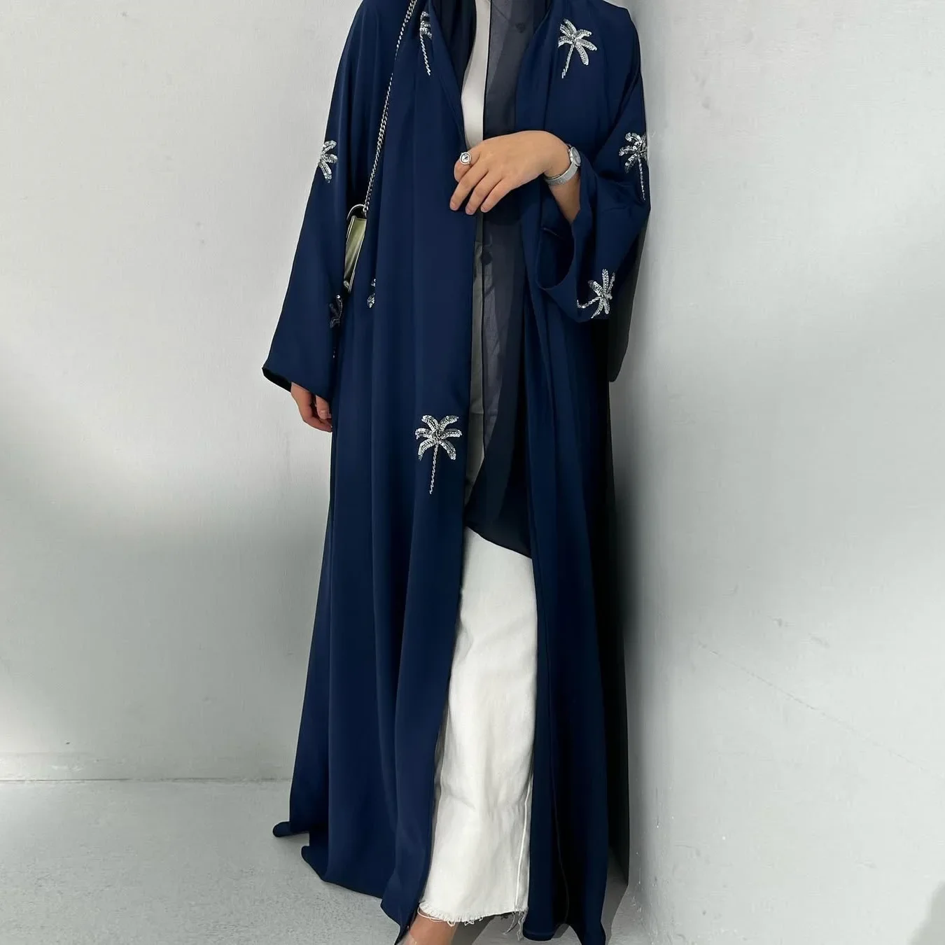 ラマダン ムスリム モデスト カーディガン ドバイ イード  - Embroidery Kebaya のレビューと価格