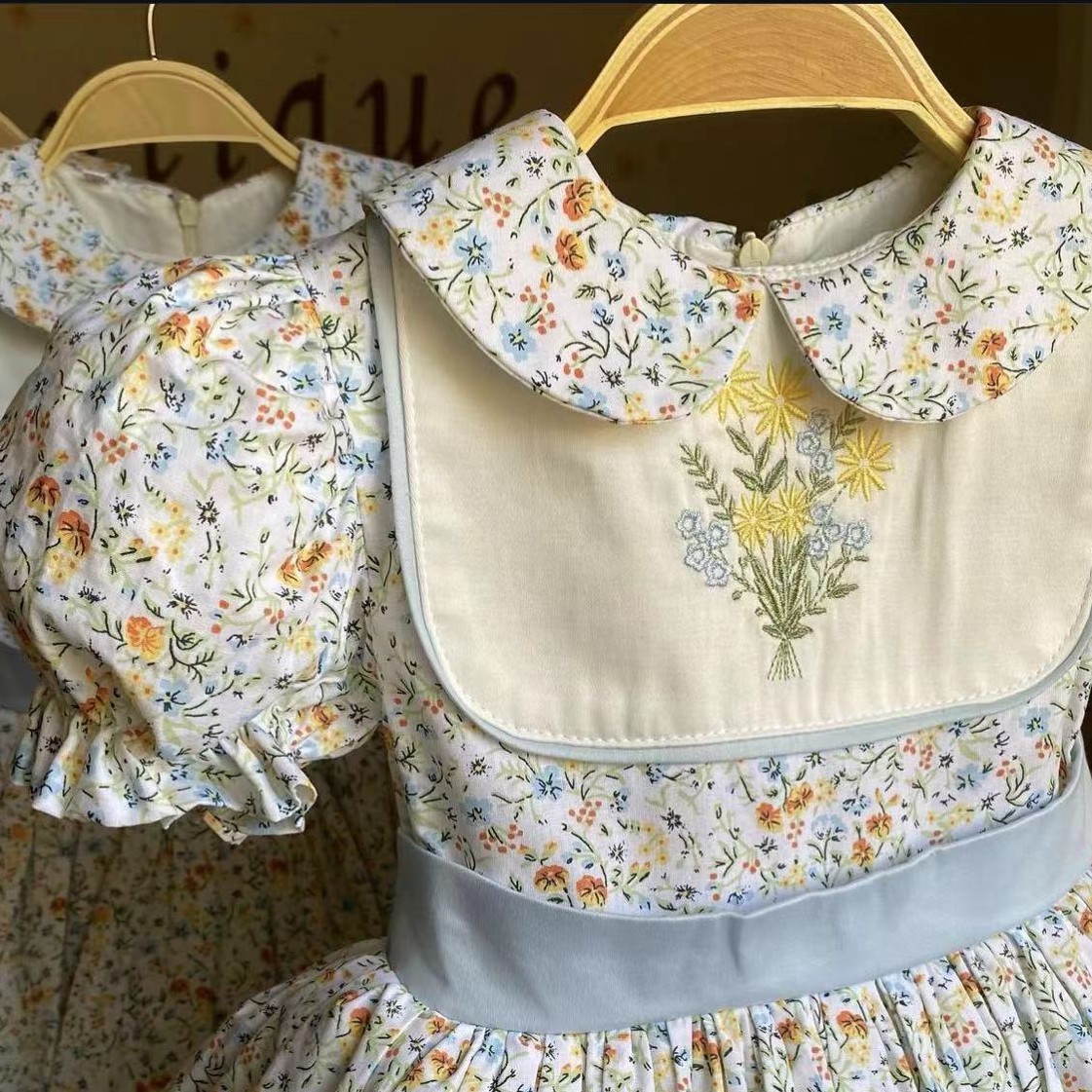 0-12Y 女の赤ちゃん夏の花刺繍トルコヴィンテージプリンセ - Embroidery Yellow Dress のレビューと価格