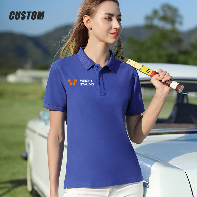 個性をカスタマイズできるポロシャツ、カスタム刺繍Tシャツ、メ - Embroidery Cotton Shirt のレビューと価格
