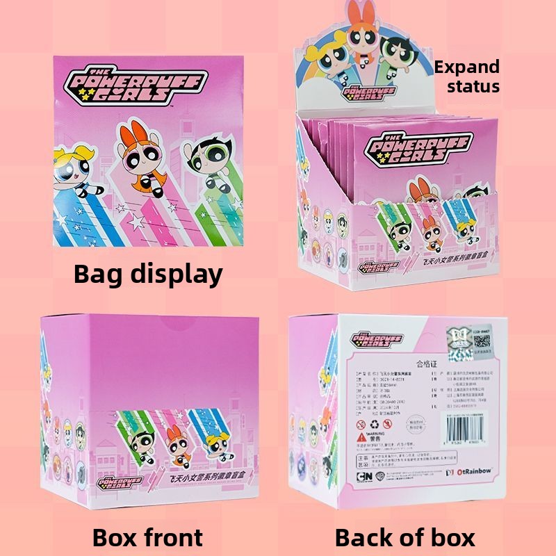パワーパフ・ガールズ公式グッズのフルボックス。缶バッジ、ブラ - Embroidery Reddit のレビューと価格