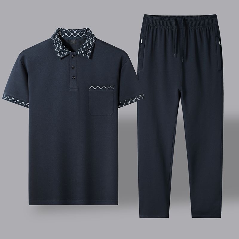 夏の新ファッショントレンディな純綿通気性半袖シャツセットメン - Embroidery Cotton Shirt のレビューと価格
