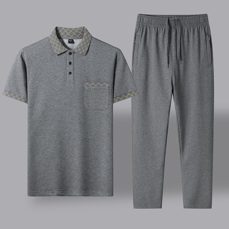 夏の新ファッショントレンディな純綿通気性半袖シャツセットメン - Embroidery Cotton Shirt のレビューと価格