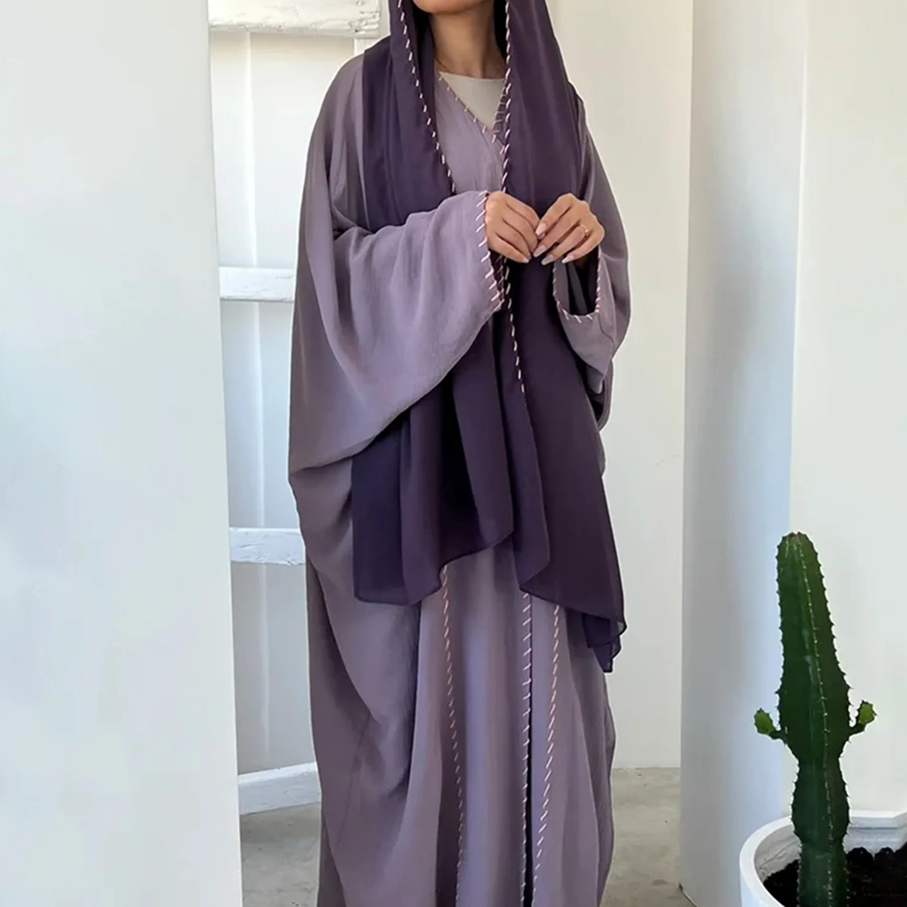 モロッコ着物風オープンアバヤ高級ドバイカフタン トルコローブ - Embroidery Kebaya のレビューと価格