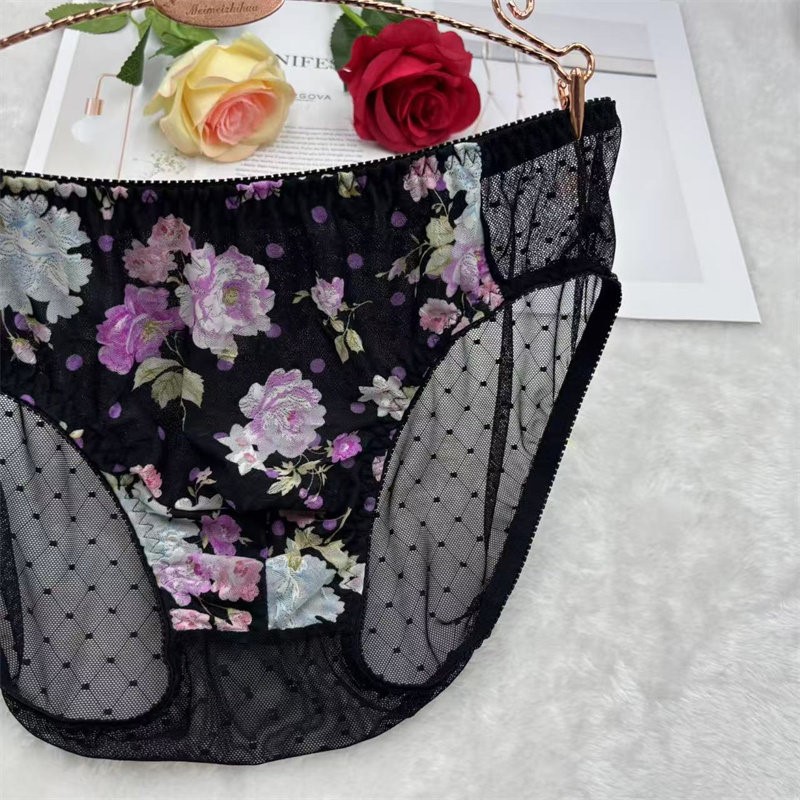 男性用花柄刺繍セクシーパンティー、シシーレースシースルー下着 - Embroidery Bag のレビューと価格