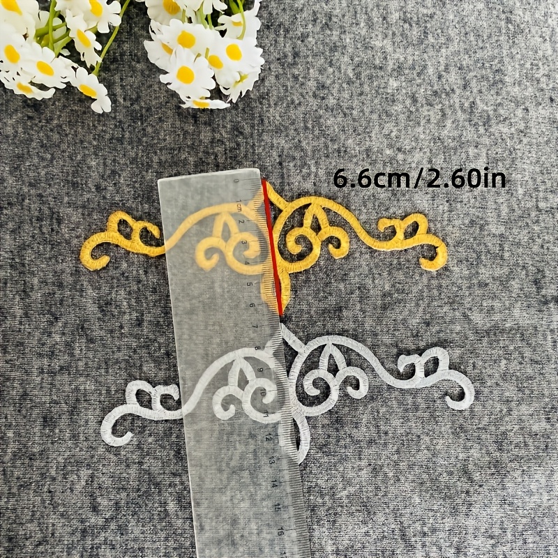 5個入り模様入り刺繍生地パッチ、パッチ作成やDIY手刺繍用の - Embroidery Meaning のレビューと価格