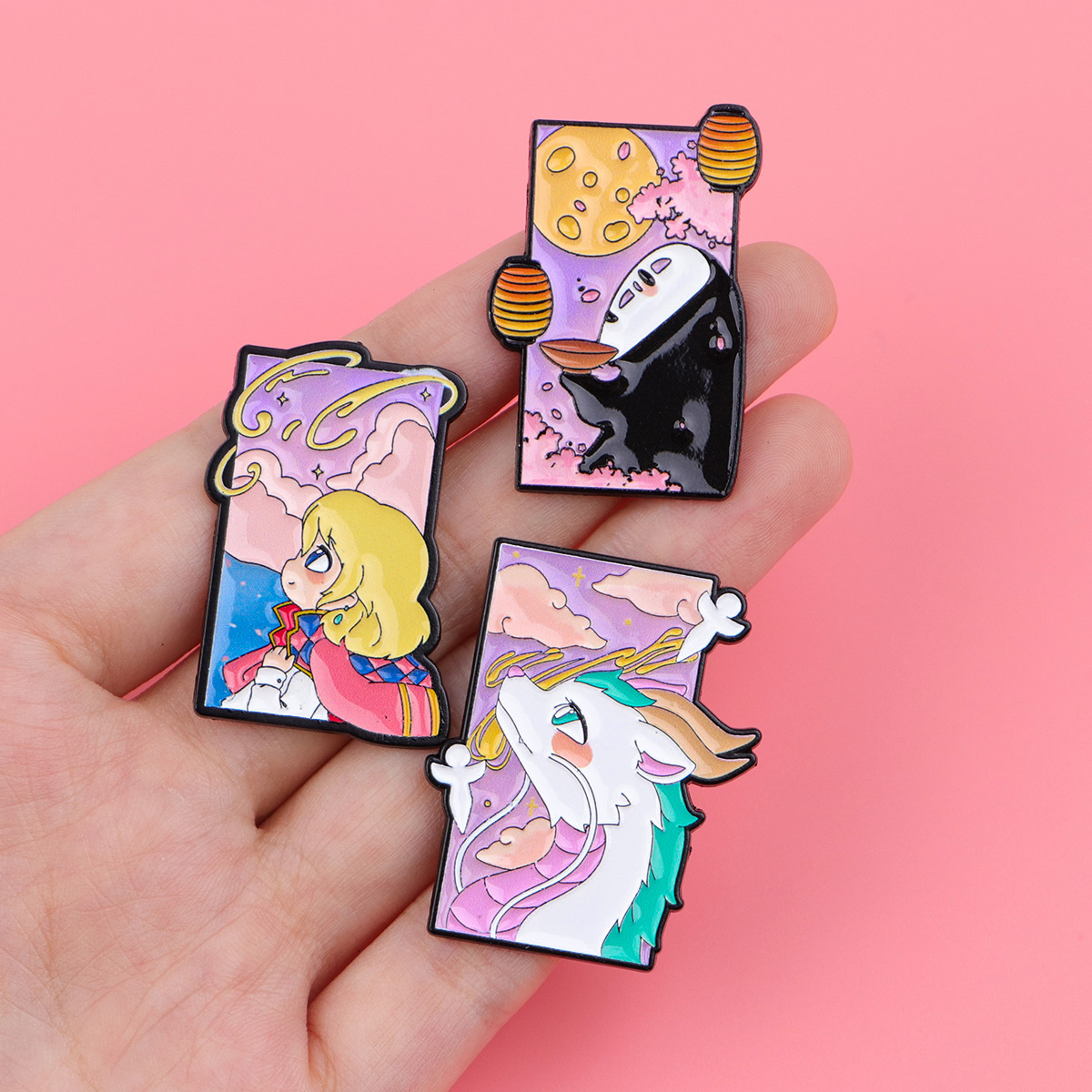 ヒーリングアニメシリーズエナメルピンお土産ラペルバッグピンか - Embroidery Reddit のレビューと価格