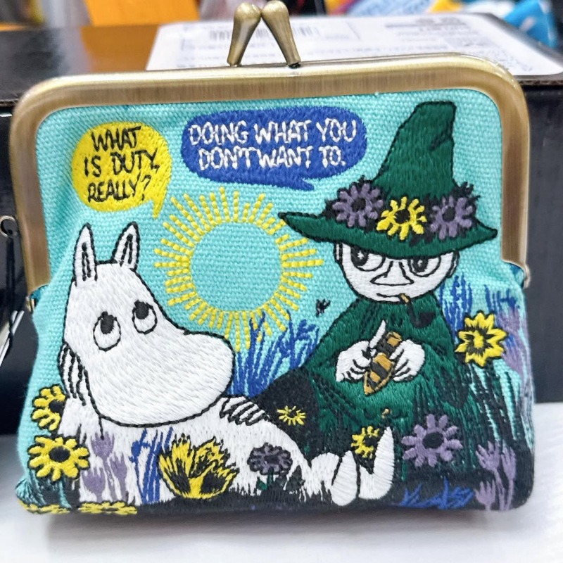 かわいいアニメ「ムーミン」シリーズのミニコインケース。クリエ - Embroidery Bag のレビューと価格