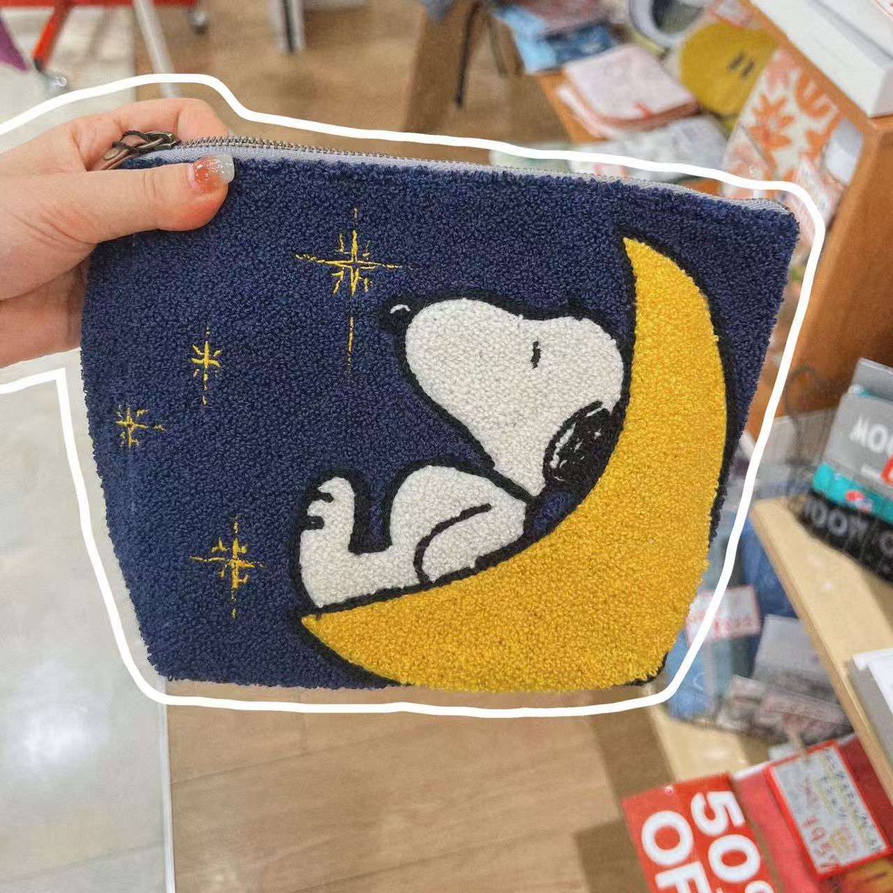 スヌーピーアニメかわいい刺繍ペンバッグ大容量文房具ペンケース - Embroidery Online のレビューと価格