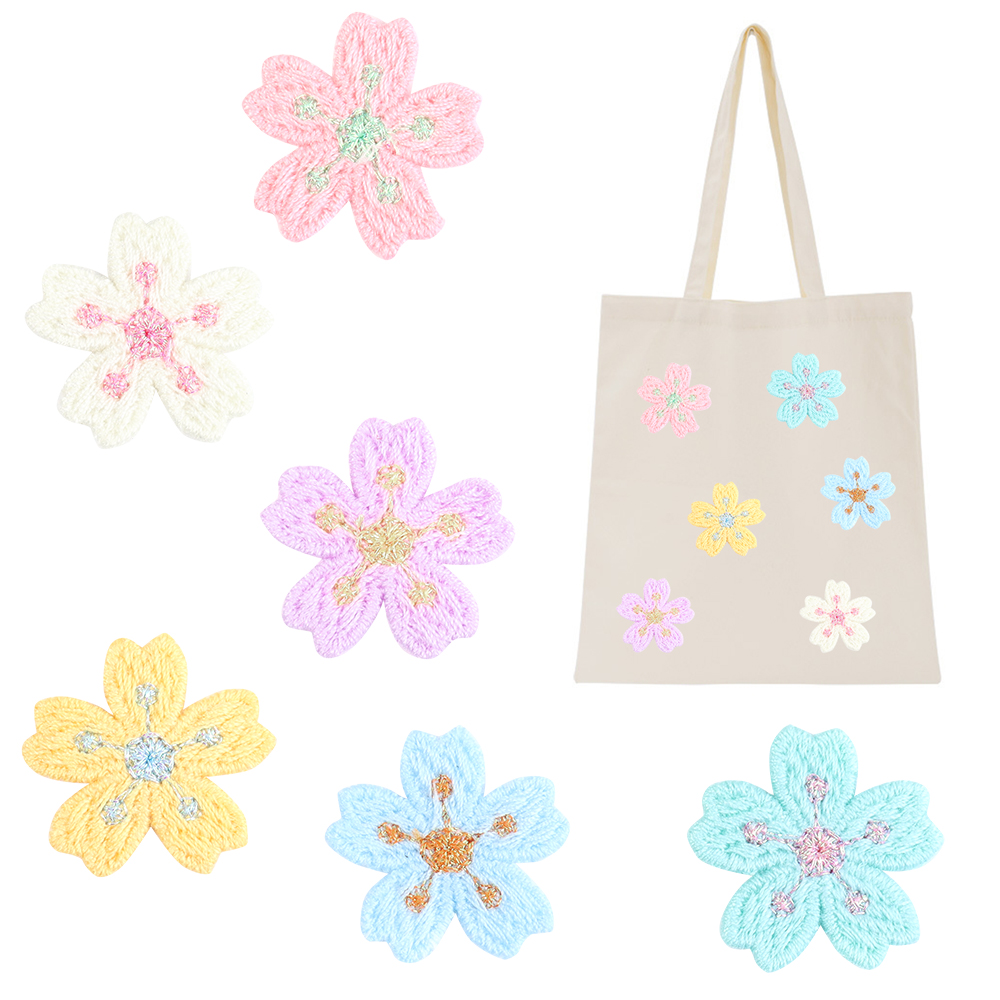 20 ピース/ロットカラフルな 2.4 センチメートル刺繍花 - Embroidery Garments のレビューと価格