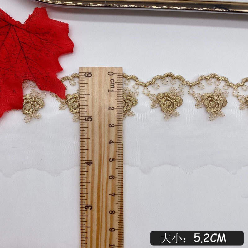 金糸刺繍バラの花メッシュレース DIY 生地結婚式手作り下着 - Embroidery Rose のレビューと価格