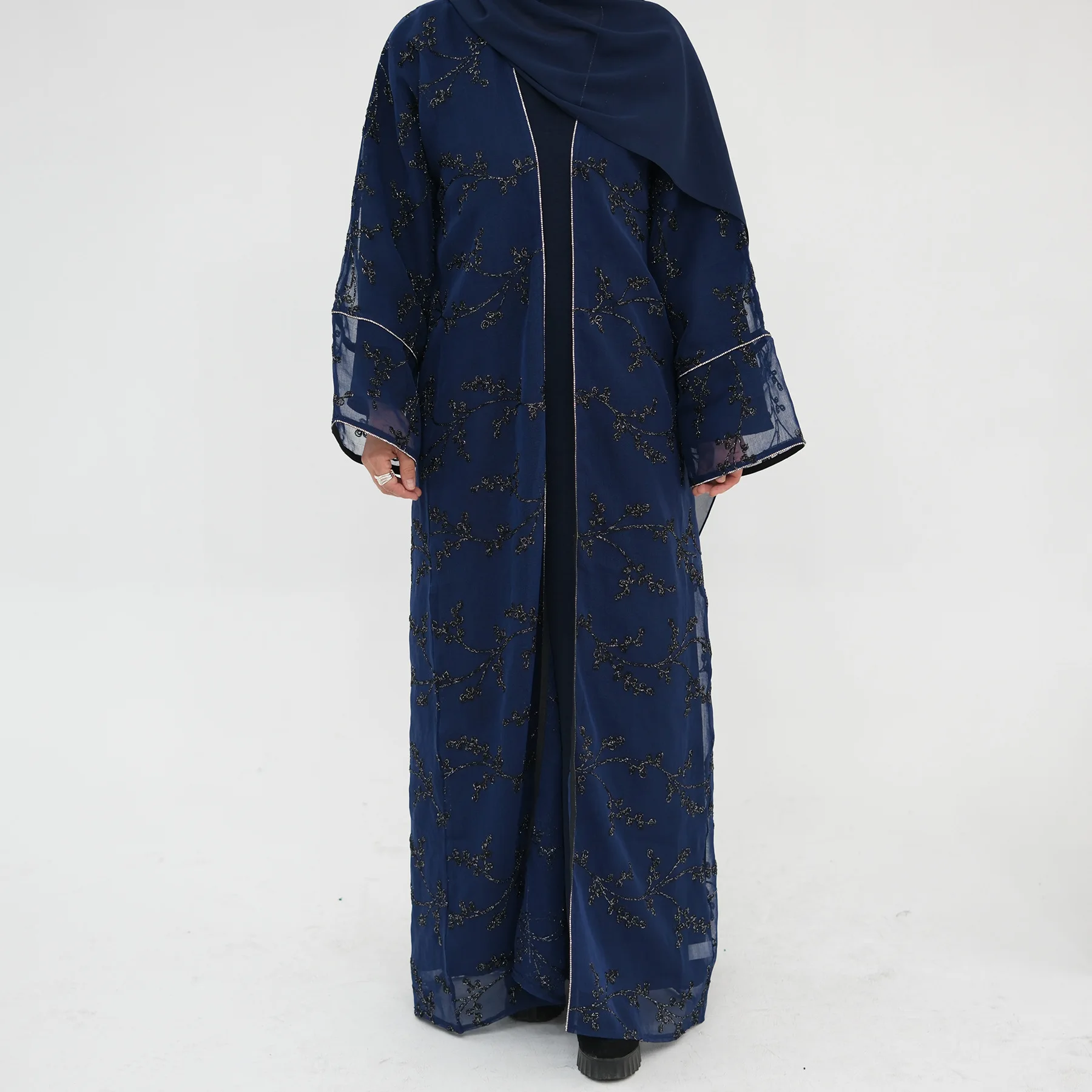 女性用刺繍入り着物カーディガン イード・ラマダン ムスリムド - Embroidery Kebaya のレビューと価格